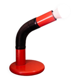 Orange Elbow table lamp by E. Bellini for Targetti Sankey, Italy, 70's