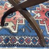 Table basse anglaise en marqueterie, années 50