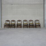 Set of six chairs by Guillerme et Chambron
