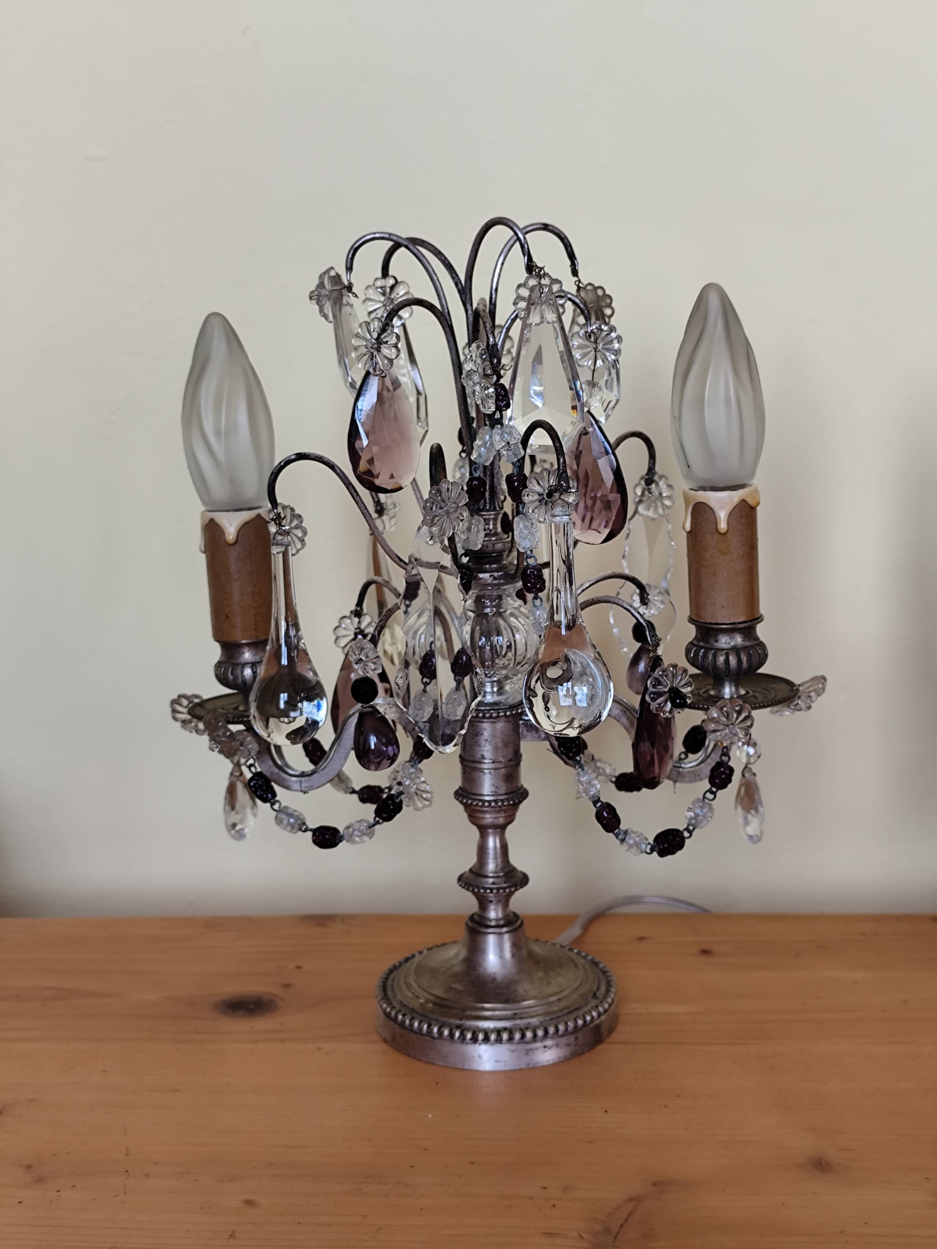 Pair of candelabra lamps