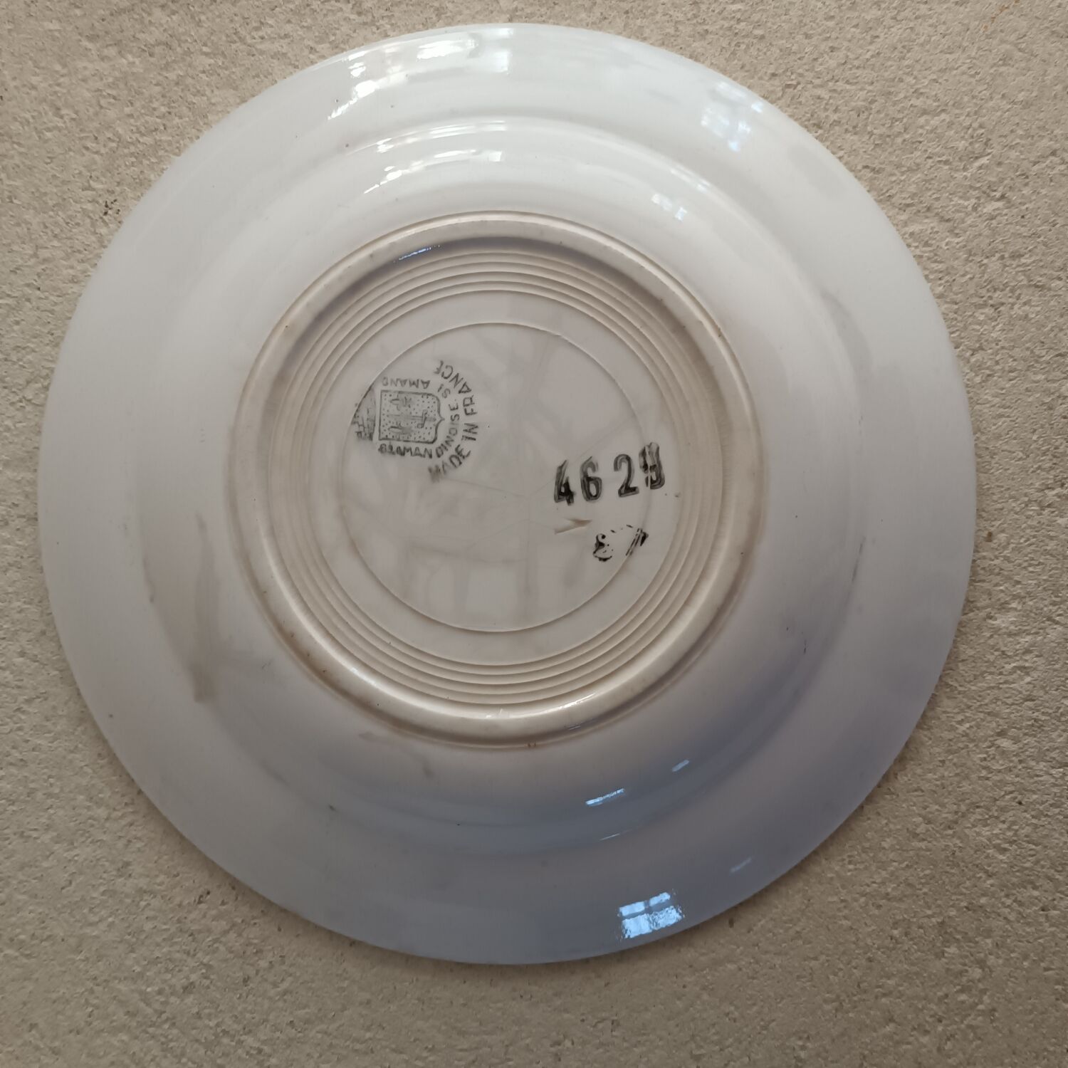 Set of 5 plates terra de fer Saint Amand