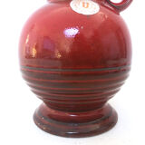 Red Keramik vase 1970