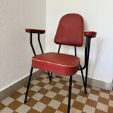 Chaise fauteuil tubulaire années  50