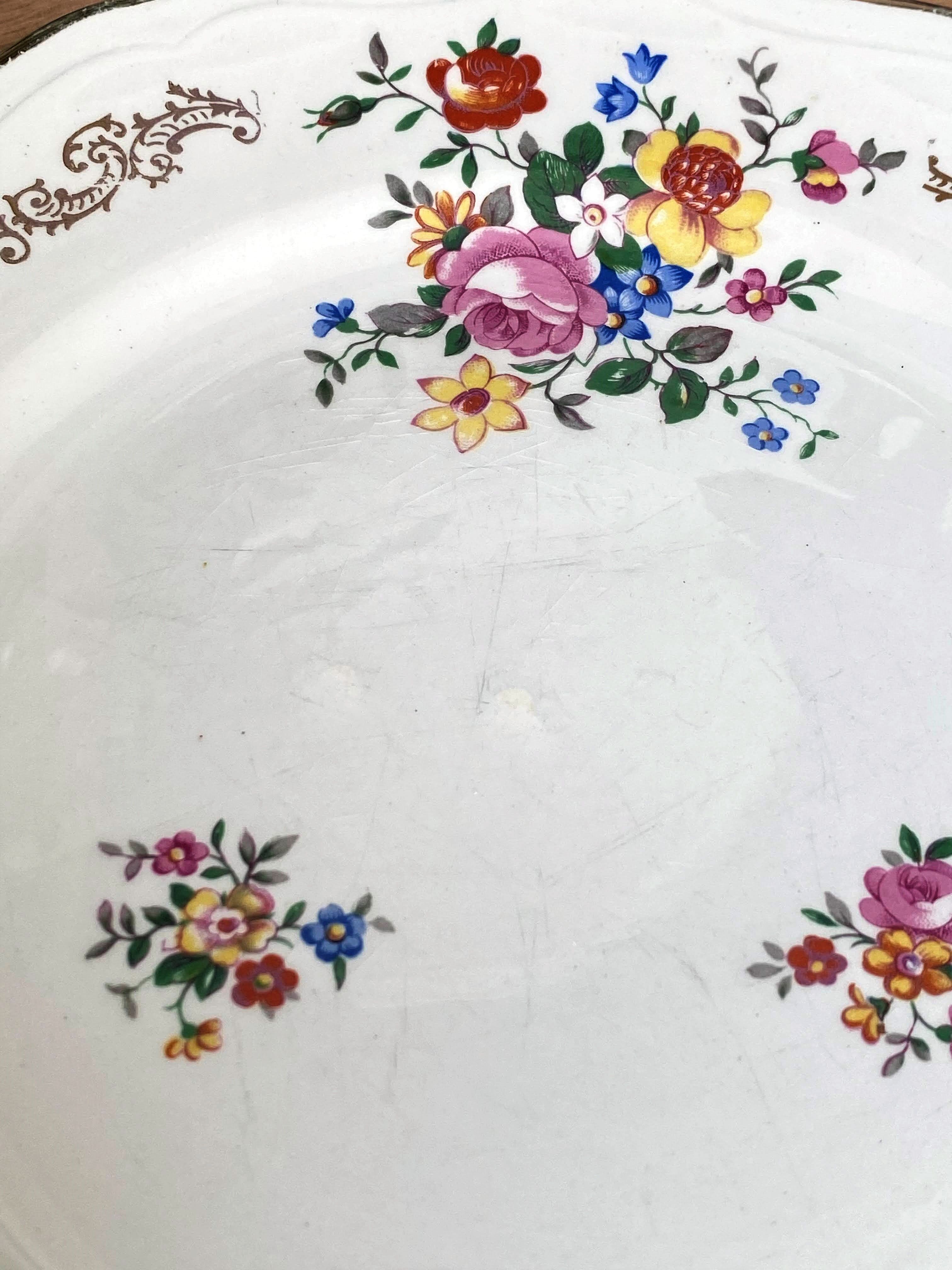 Set of 6 Flat Plates the Almond