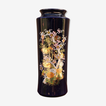 Vase japonais en cobalt