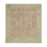 Hand-knotted persian antique 1970s 320 cm x 357 cm beige wool carpet