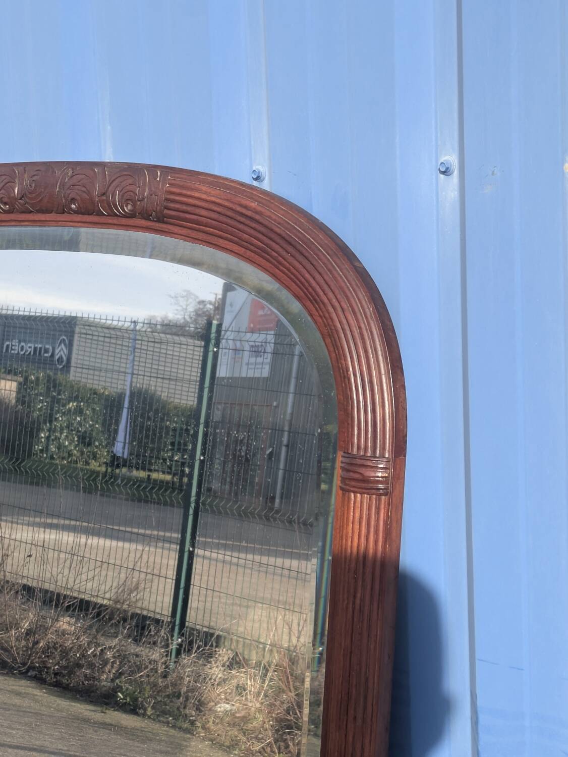 Large Art Deco mirror 162cm, vintage 1950s