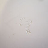 Round tray in earthenware and metal with handles