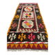 Old Turkish narrow Kilim Runner 122x51 cm shabby chic, vintage kelim