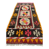 Old Turkish narrow Kilim Runner 122x51 cm shabby chic, vintage kelim