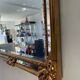Deknudt gilded mirror with glazing beads from the 70s
