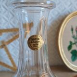 Carafe cristal d'arques épis taillé vintage