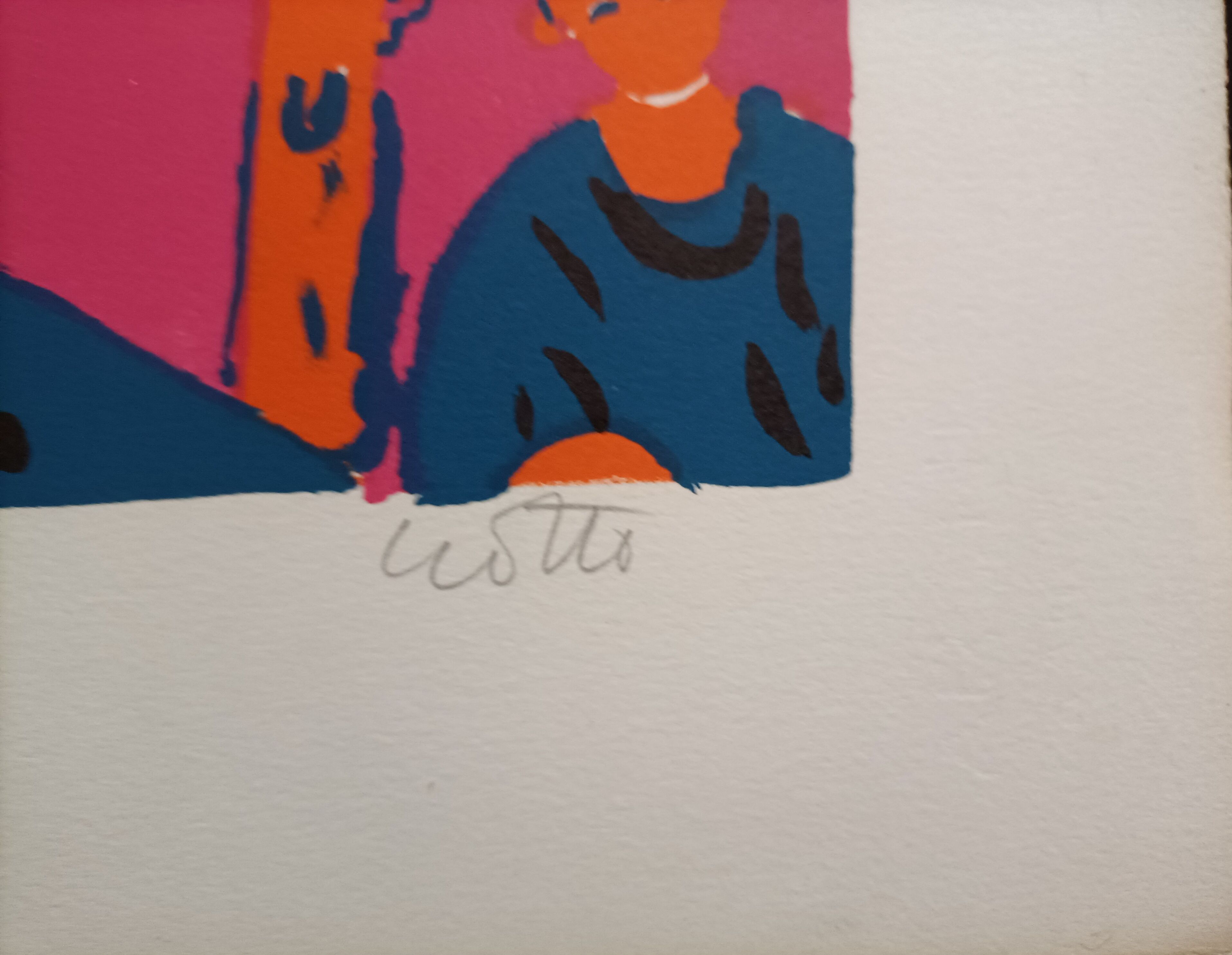 Numbered and signed lithograph by Paul Crotto "Interior View"