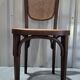 Vintage Thonet style bistro chair in cane and turned wood