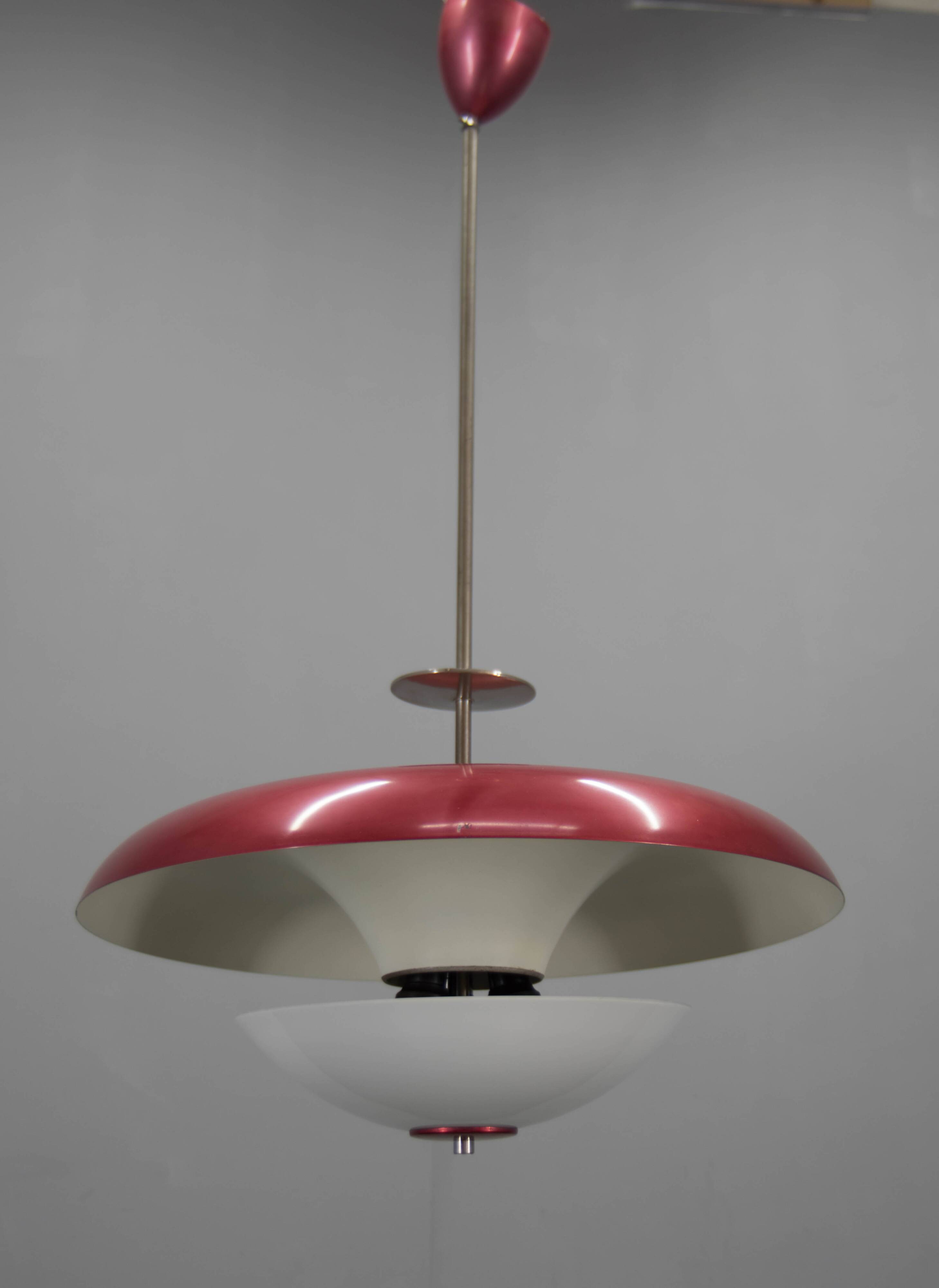 Bauhaus Purple Chandelier by IAS, 1930s