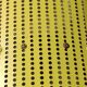 Vintage yellow metal bench