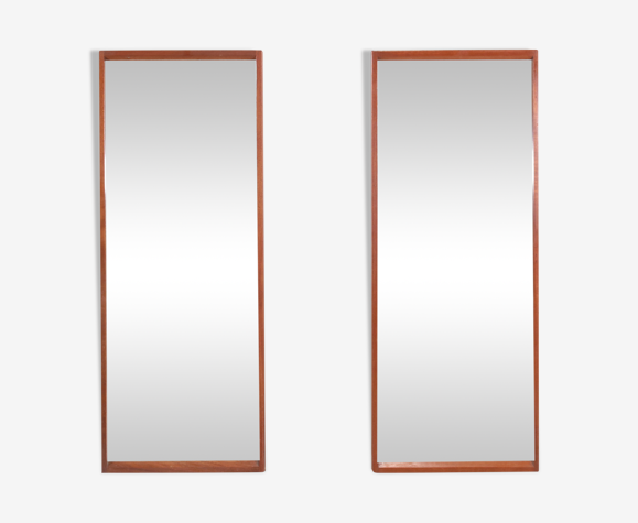 Set of two Teak Danish design mirrors by Aksel Kjersgaard model 145