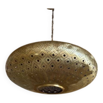 Suspension, suspension en laiton, suspension marocaine en laiton, luminaire