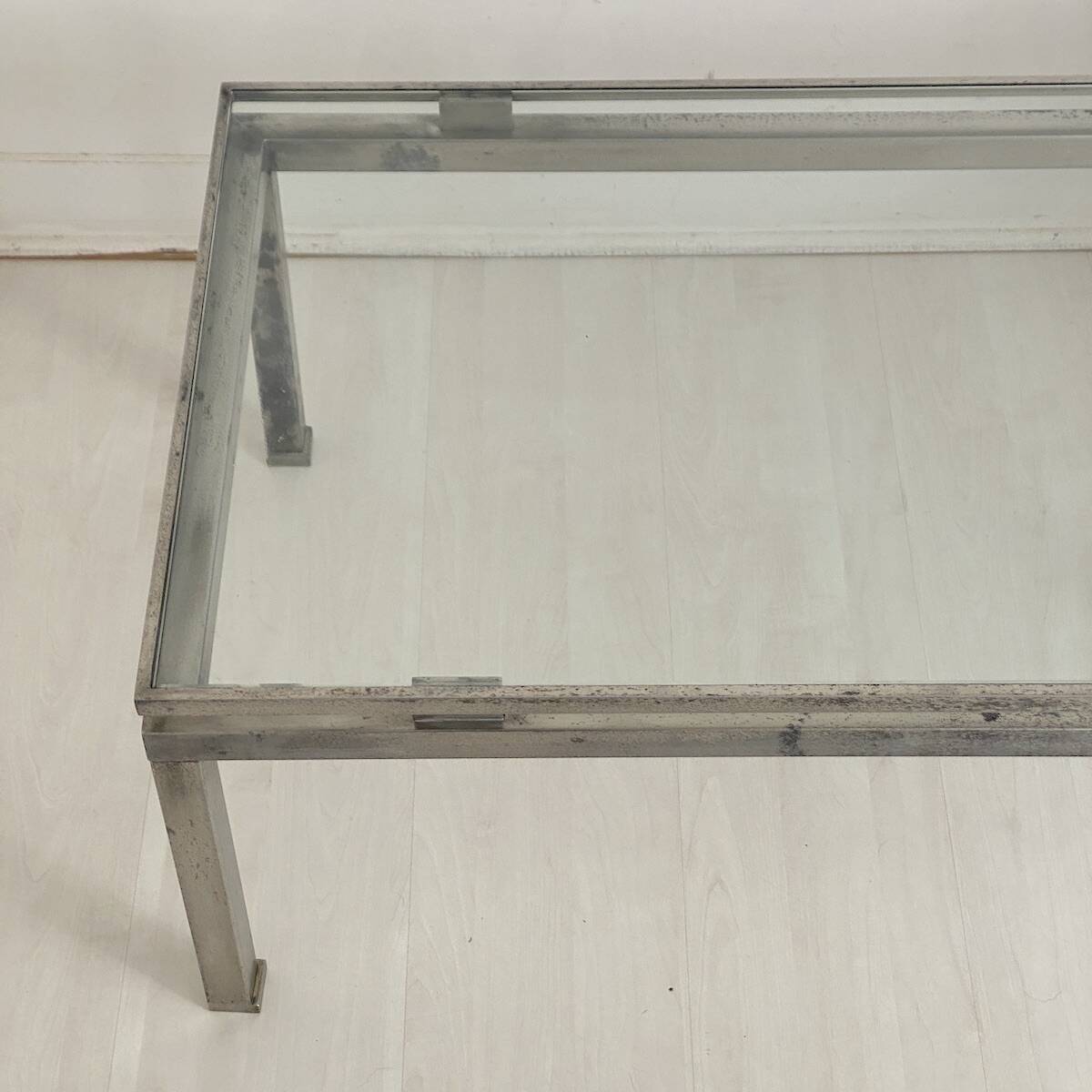 Table basse maison Jansen vintage 70's design Guy Lefevre