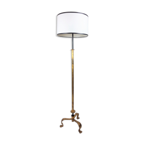 lampadaire métal doré art déco
