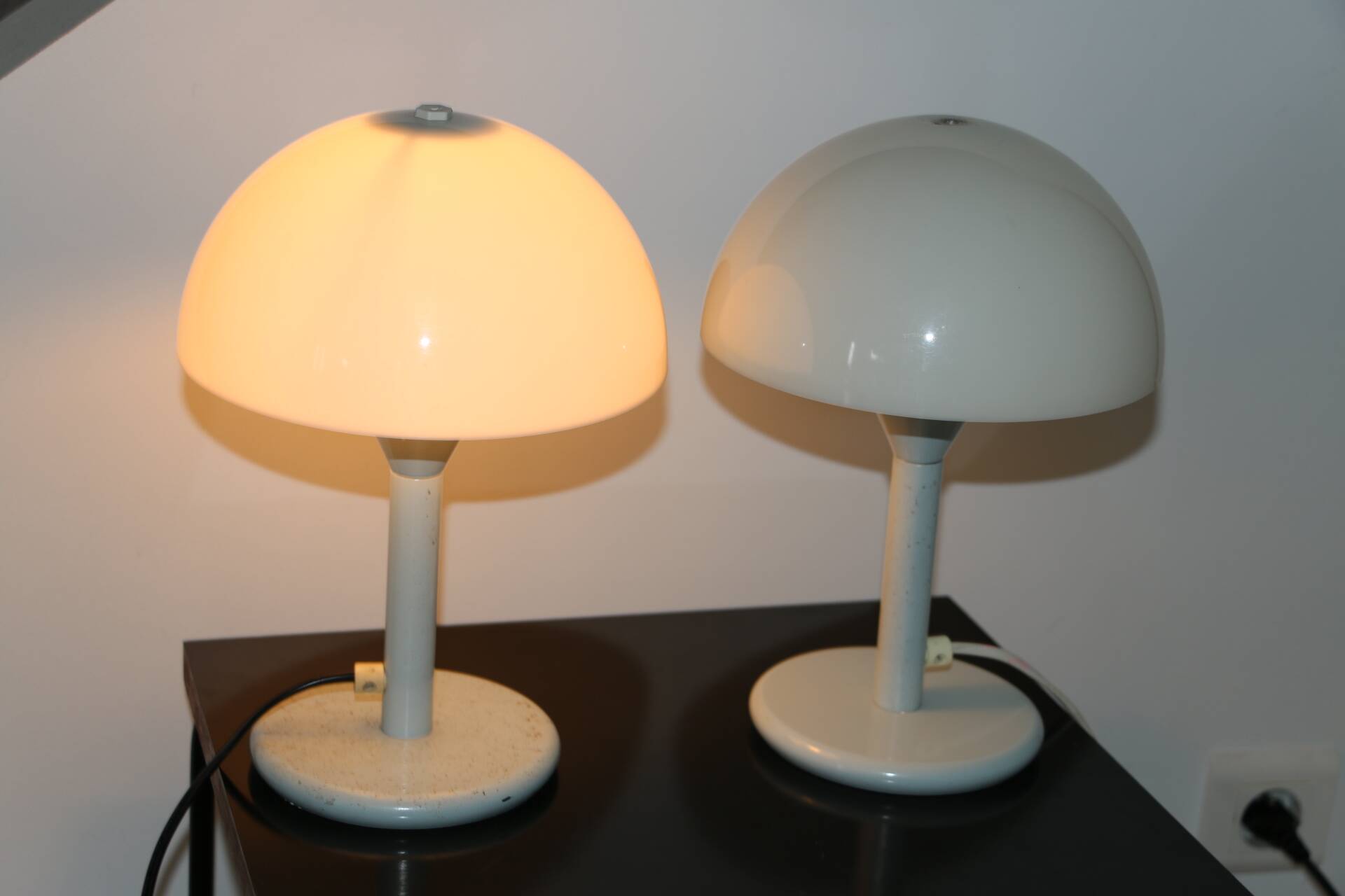 Paire de mini lampes champignon Aluminor