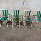 Salon de jardin métal/bois vintage