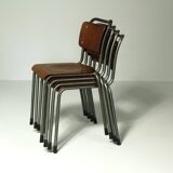 Model 106 Chairs by W. H. Gispen for Delft, 1950s, Set of 4