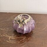 Mercurised Glass Purple Pumpkin Lantern Shabby Chic Romantic