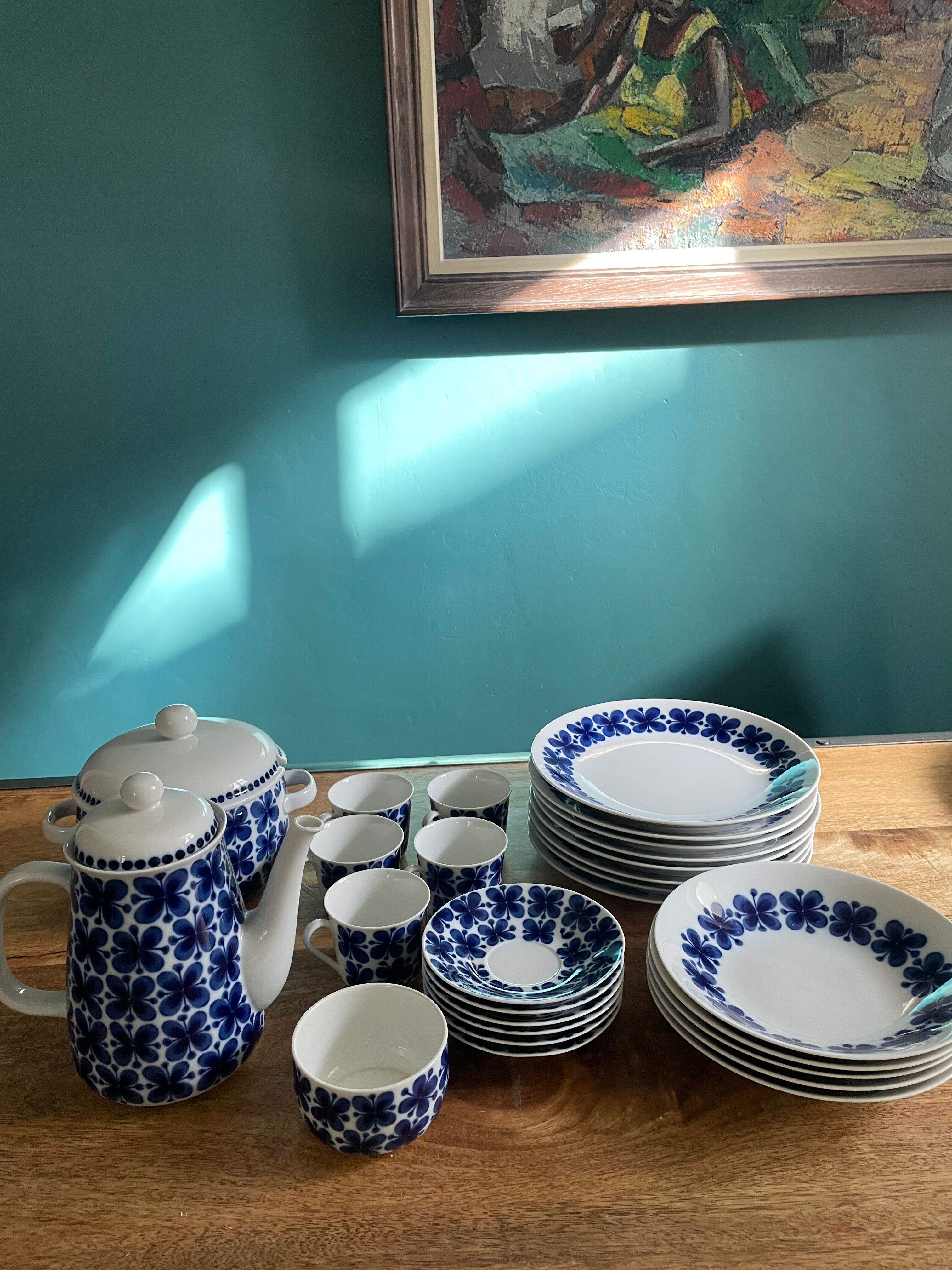 Lot service vintage Rörstrand Mon Amie