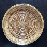 Bamboo and brass dish