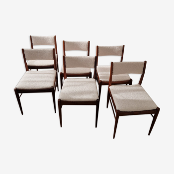 Suite de 6 chaises italiennes Consorzio Sedie Friuli - 1960