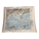 Map of southeastern France on paper