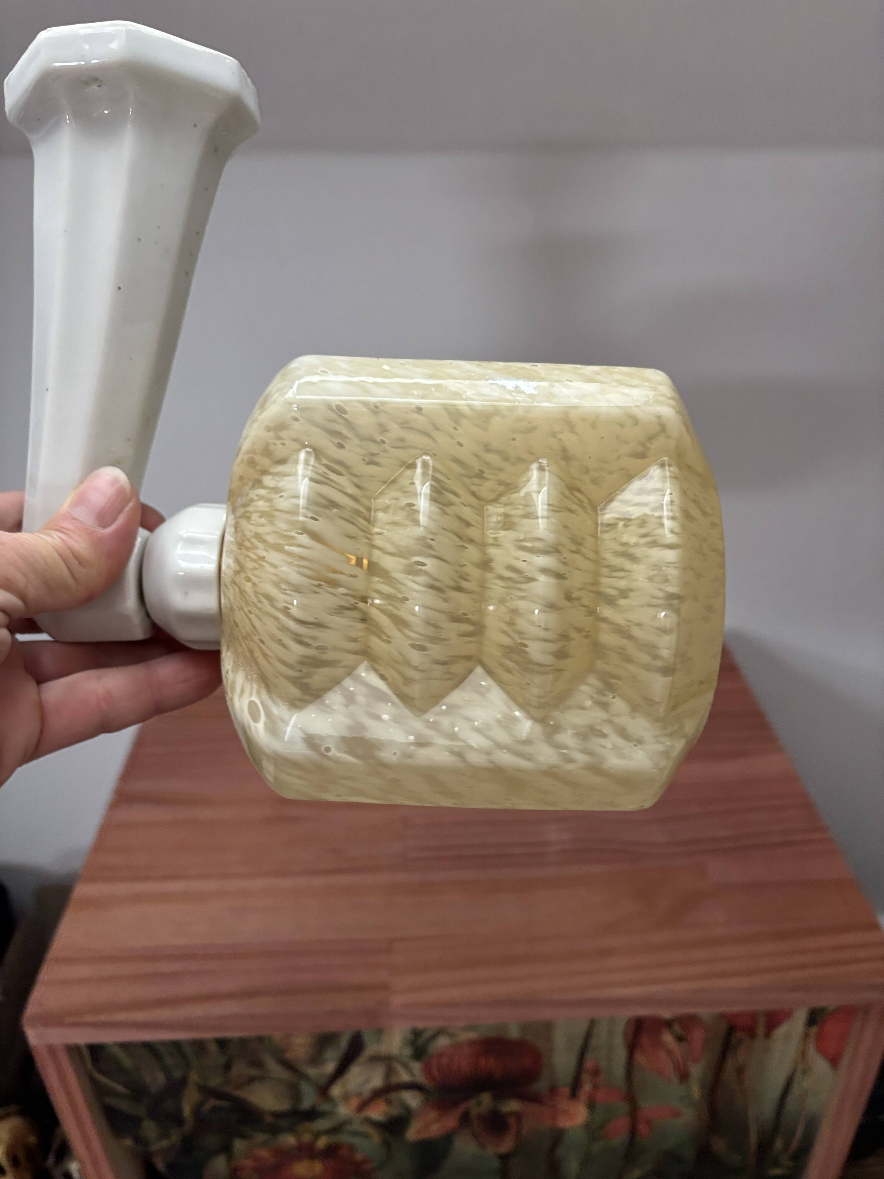 White porcelain wall light