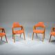 Chaises de salle à manger vintage danoises Compass par Kai Kristiansen, années 1960, lot de 4