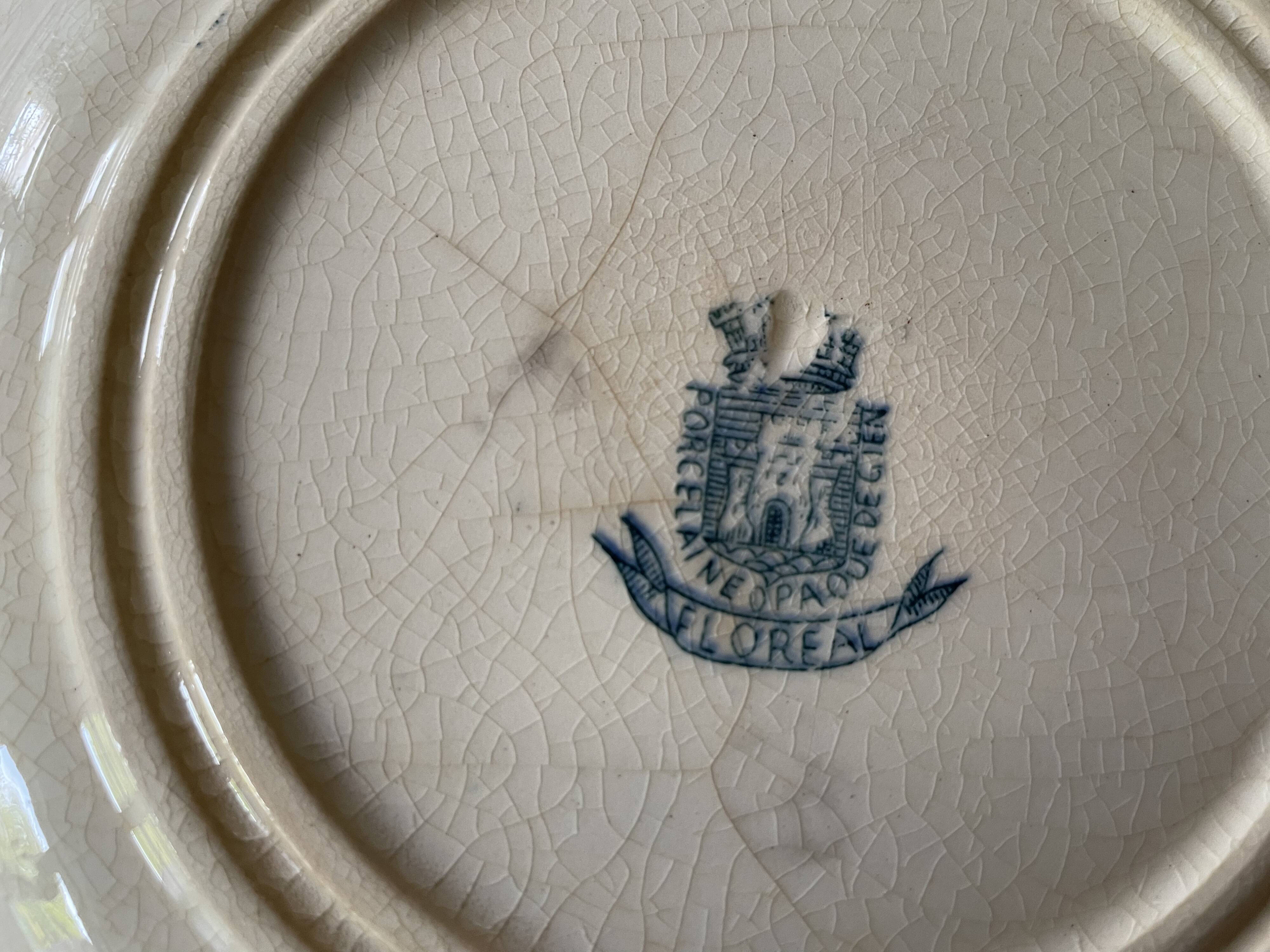 Mismatched ironstone plates