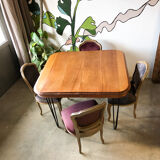 Square dining table revamped