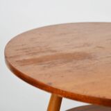 Round side table with shelf, 1970s