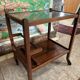 Bar - antique serving trolley on wheels