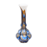 Blue Murano vase by Carlo Moretti