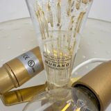 Attributed to Barovier & Toso Brass and Pulegoso Murano Glass Sconces, Pair