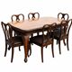 Classic Chippendale Dining Room Suite, Italy, Early 20th Century, Walnut