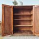 Small Parisian oak wardrobe with its porcelain knob.