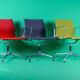 Set of 8 chairs model EA108 & EA107 by Charles and Ray Eales Vitra edition