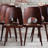 Set of 6 Dining Chairs by Oswald Haerdtl, Reupholstered in Kvadrat Fabric