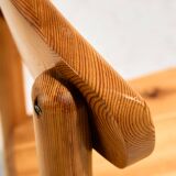 Pine dining set by Rainer Daumiller, Set of 7