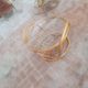 Round bamboo and glass table