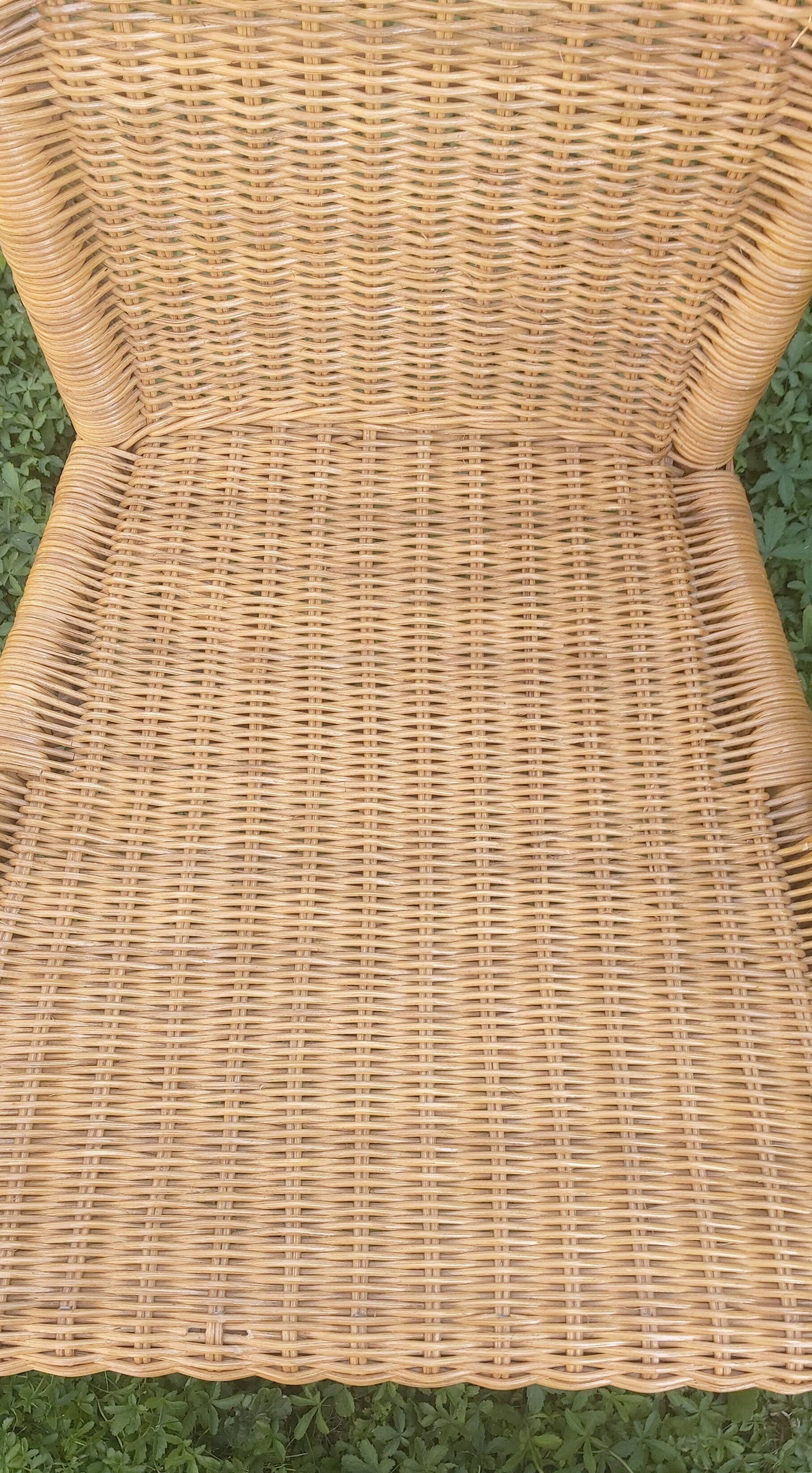 Rattan armchair