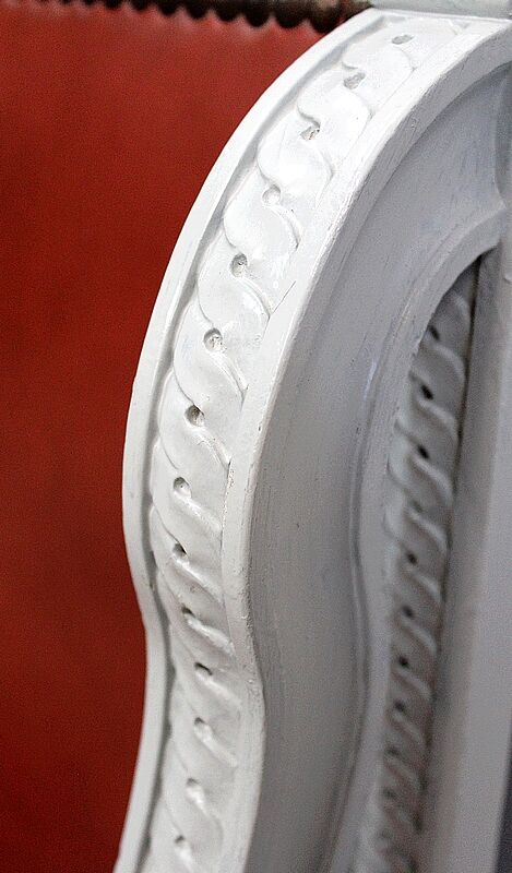 Beech children's bench, Louis XVI style, Early 20th century