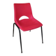 Chaise coque plastique rouge vintage