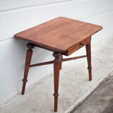 wooden coffee table with drawer, side table, bedside table, vintage end of sofa